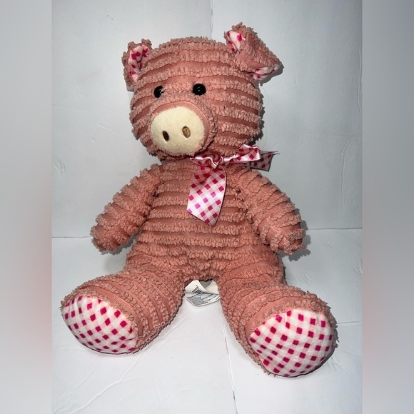 Hugfun Other - Hugfun Pink Chenelle Plush Pig 12" Peach PREOWNED Clean